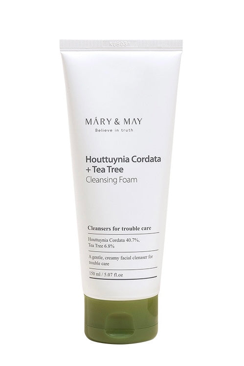 MARY & MAY - Houttuynia Cordata + Tea Tree Cleansing Foam