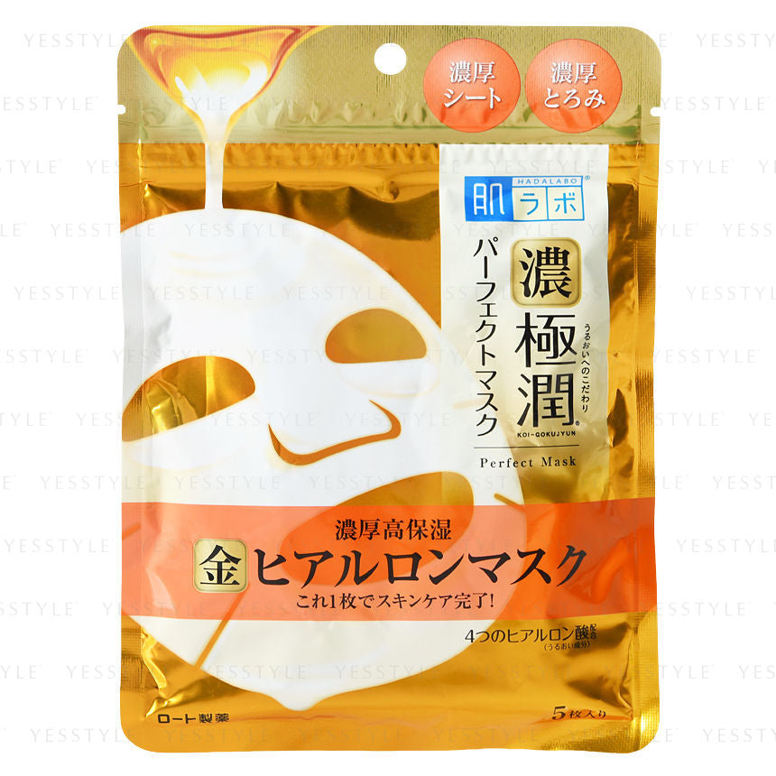 ROHTO Hada Labo - Koi-Gokujyun Perfect Mask 5unidades