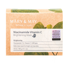 Cargar imagen en el visor de la galería, Mary &amp; May Niacinamide Vitamin C Brightening Mask – 400g
